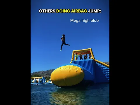 Others doing airbag jump vs dis guy ☠️ | #edit #airbag #newyork #usa
