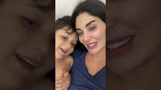 سيرين عبد النور وابنها