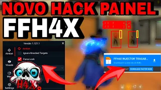 NOVO HACK ANT BAN PAINEL FFH4X INJETOR LINK DIRETO DOWNLOAD MOD MENU 100% HS FFH4X ATUALIZADO