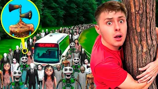 Našel jsem AUTOBUS Všech MONSTER ve Skutečném Životě! SIREN HEAD, CARTOON CAT, a MAMA.EXE