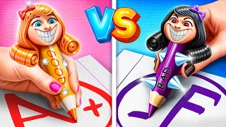 Miss Delight Boa vs Miss Delight Má na Escola! Sobrevivemos a Professora mais Rigorosa do Mundo!