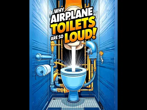 Why Are Airplane Toilets So Noisy? #shorts