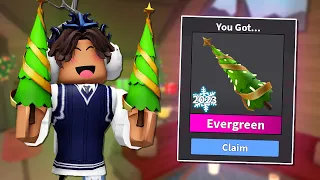 NEW CHRISTMAS *EVERSET* MONTAGE IN MM2! (Murder Mystery2)