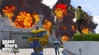 THANOS OR ULTRON NE LAGADI HULK K GHAR ME AAG 🔥 || GTA 5 #gta5