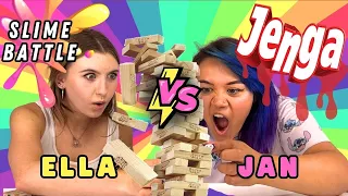 We SLIME BATTLE With JENGA!