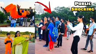Girls Impressed 🥰 By Flips in Public Place