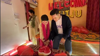Di Jiju Ka Welcome Home Vlog😍😍❤️❤️Vlog/#vlog #dijiju #welcome #newvlog #nitinnegitd #td