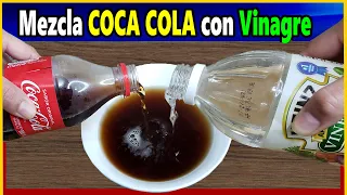 👉Si Echa COCA COLA con Vinagre  de esta forma, 😲queras Darme las Gracias