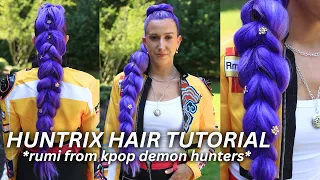 how to create rumi’s huntrix braid | kpop demon hunters hairstyles