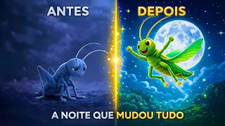 O GRILO QUE PERDEU O PULO – E ENCONTROU ALGO MUITO MAIOR  🦗