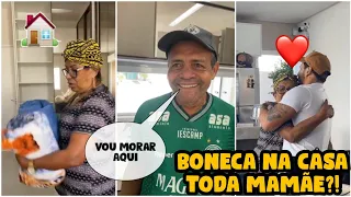 Carlinhos Maia mostra sua mãe arrumando a casa nova