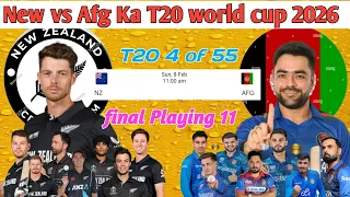 Newzealnd vs Afghanistan T20 world cup 2026 Playing 11 new vs afg 