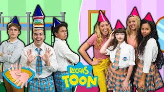 👋🏻LIBRAS👋🏾 FESTA DO LUCCAS VS FESTA DA GI (MENINAS & MENINOS) | LUCCAS TOON