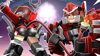 JJ and Mikey Shapeshift to TRANSFORMERS "FULL STORY of LOVE CURSE MOVIE" Maizen Minecraft Animation