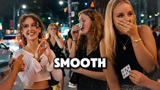 Smooth card magic leaves these 5 girls utterly speechless.