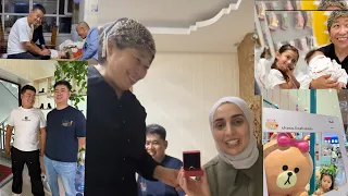 فاجئنا حماتي الصينية وشافوا بنتي الجديدة  (اول يوم بالصين 🇨🇳)