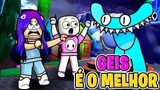 🤩GEIS VENCEU O MONSTRO CIANO  - ESCAPAMOS Rainbow Friends 2