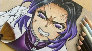Drawing Demon Slayer Characters (TIKTOK ANIME ART) *audio by MrBallen*