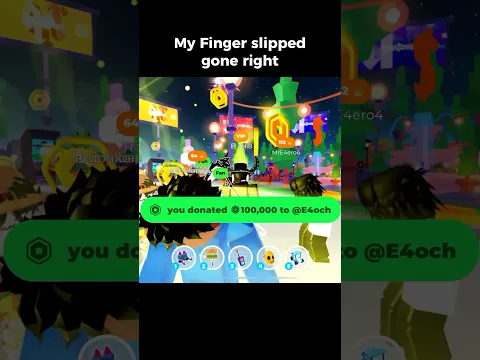 Oops 💸 #roblox #plzdonate #robloxshorts #shorts
