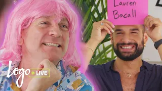 Drew Droege Impersonates Ariana Grande, Kathy Griffin, Celine Dion & More... w/ Wigs! | Logo Live