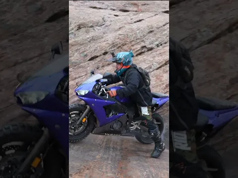 Sketchy Crotch Rocket Rock Climb