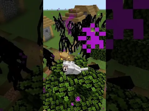 Minecraft Mutant Endermen Vs Super Dog 😬 #Shorts