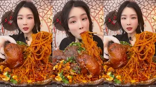 ASMR Mukbang Food and Eating Sound with Zhou Mukbang #020