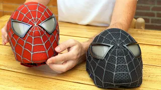 RED vs BLACK Spider-Man Mask Comparison - Perfect Movie Costume Replica