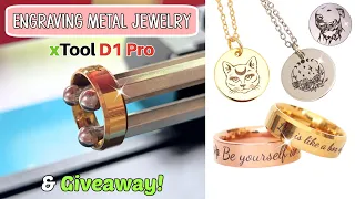 Engraving Rings & Metal Jewelry with xTool D1 Pro and Infrared Laser Module/ DIY Jewelry