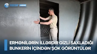 Ermənilərin illərdir gizli saxladığı bunkerin içindən ŞOK GÖRÜNTÜLƏR