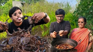 పాచిపోయిన కోడి పెగులతో ఎండ్రికాయల వేటా // Crab curry #crabhunting #peethalu #venkyanjuvlogs