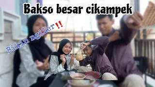 Bakso gede gurih , sambel nya segak ‼️