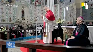 Rencontre avec la communauté algérienne en la basilique Notre-Dame d'Afrique à Alger #PapeenAlgérie