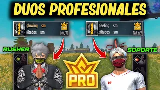 ESTRATEGIA en DUO y COMBO de HABILIDADES de los JUGADORES "PRO" en FREE FIRE║Glowing SM