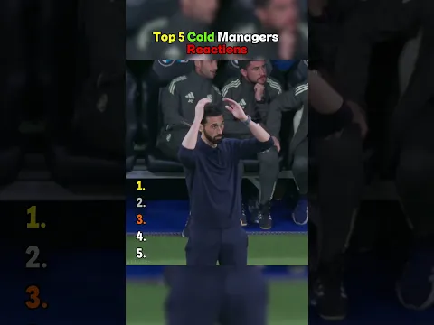 Top 5 Cold Managers Reactions 🤯🥶