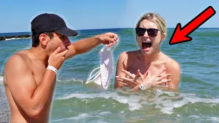 DISSOLVING BIKINI PRANK ON GIRLFRIEND! 😂