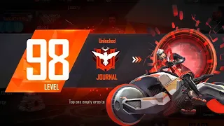 Level 98 cobra😱🔥Free 2 emotes❤️Gun skins Freefire level