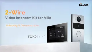 DNAKE 2-Wire Video Intercom Kit for Villas TWK01