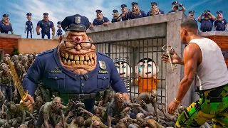 Jail Break Challenge! 🚨 Monster Police-এর হাত থেকে Shinchan-কে বাঁচাতে এলো  Franklin 😱| GTA 5 Bangla