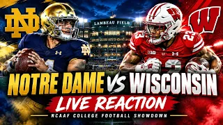 Notre Dame vs Wisconsin – LIVE Reaction | NCAAF College Football