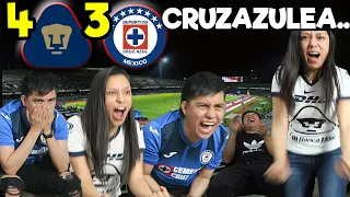 ¡RIDÍCULO AZUL! Reacciones PUMAS 4-3 CRUZ AZUL Jornada 17 Liga Mx