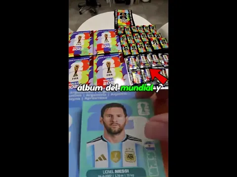 Messi compró el álbum del mundial, y lo llenó en 15 minutos.