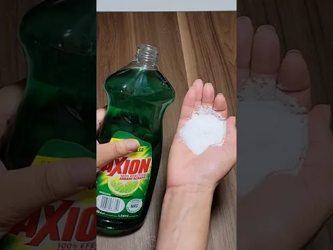 Agrégale un poco de Sal al Detergente Lavaplatos y el Resultado es sorprendente.