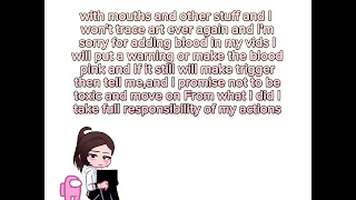 Here's The apology video, and I'm sorry. #gacha