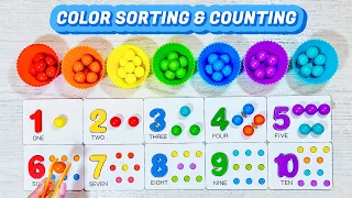 Best Way to Learn Colors & Counting for Kids! Learn 1-10 Counting For Preschool and Kindergarten