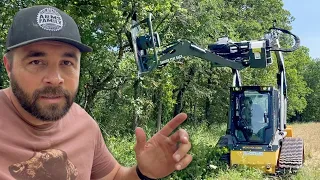 Crime Scene Found While Destroying Trees with the Swing Boom Cutter!