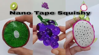 Fruits squishy with nano tape// Nano Tape squishy//Diy Fruits squishy with nano tape