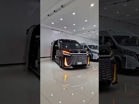 Black Knight 2025 Toyota Hiace Caesar Crown Luxury Edition 🔥❤️ #shorts