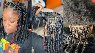TRENDING 🚨 TWO STRAND TWIST/INVISIBLE LOCS| EASY & QUICKEST METHOD| NO BRAIDING/NO CROCHET NEEDLE