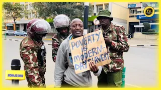 P0L1C€ ARR€ST MAN PR0T€ST1NG IN NAIROBI CBD - B€ATEN SO BADLY